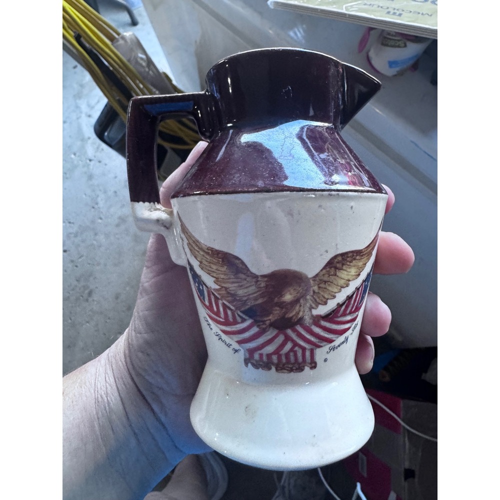 National Gallery of Art Spirit of Seventy-Six Eagle Ceramic Pitcher Vintage